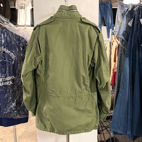 70s　US AIR FORCE　M-65 Field Jacket　2ndタイプ　ミリタリージャケット　アルミジップ　1971年　(S2042)