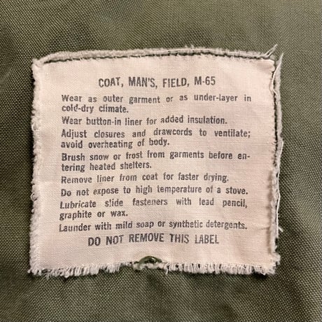 60s　US MILITARY　M-65 Field Jacket　2nd Type　フィールドジャケット　L-R　ミリタリージャケット　1967年　(S4452)