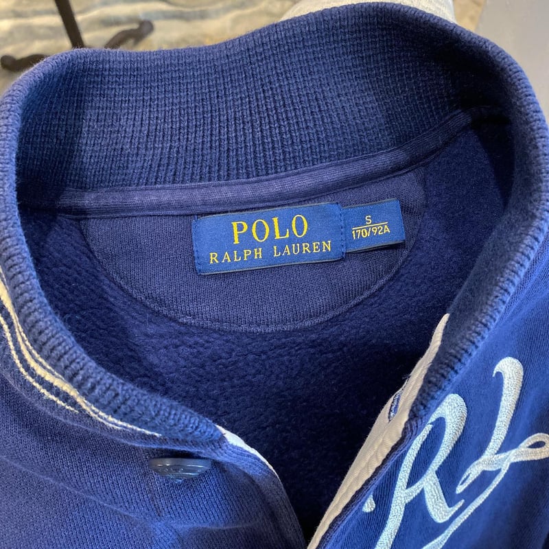 Ralph Lauren コットンスタジャン ラルフローレン 紺 ボタスタ | DUFF