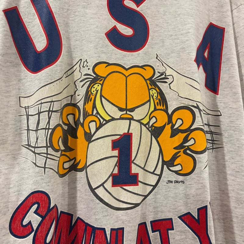 90s touch of gold S/S Tシャツ Garfield Jim Davis S