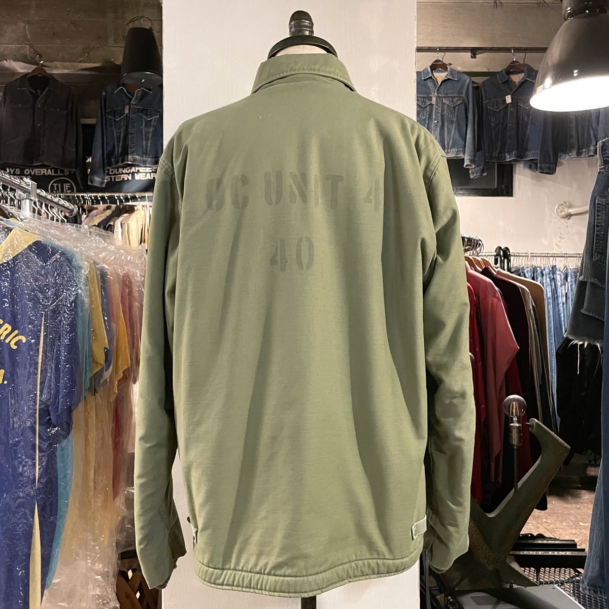 70s US NAVY A-2 DECK JACKET バックステンシル デッキジャケット G