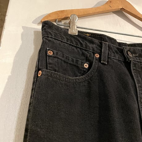 90s　Levis 517　ブーツカットデニム　ブラック　32×32　USA製　リーバイス　フレアパンツ　(S2990)