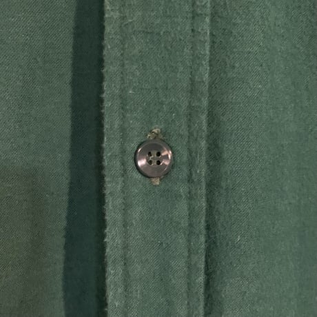 60s～　L.L.Bean　ロングスリーブ　コットンシャツ　筆記体タグ　VINTAGE　エルエルビーン　(S2494)