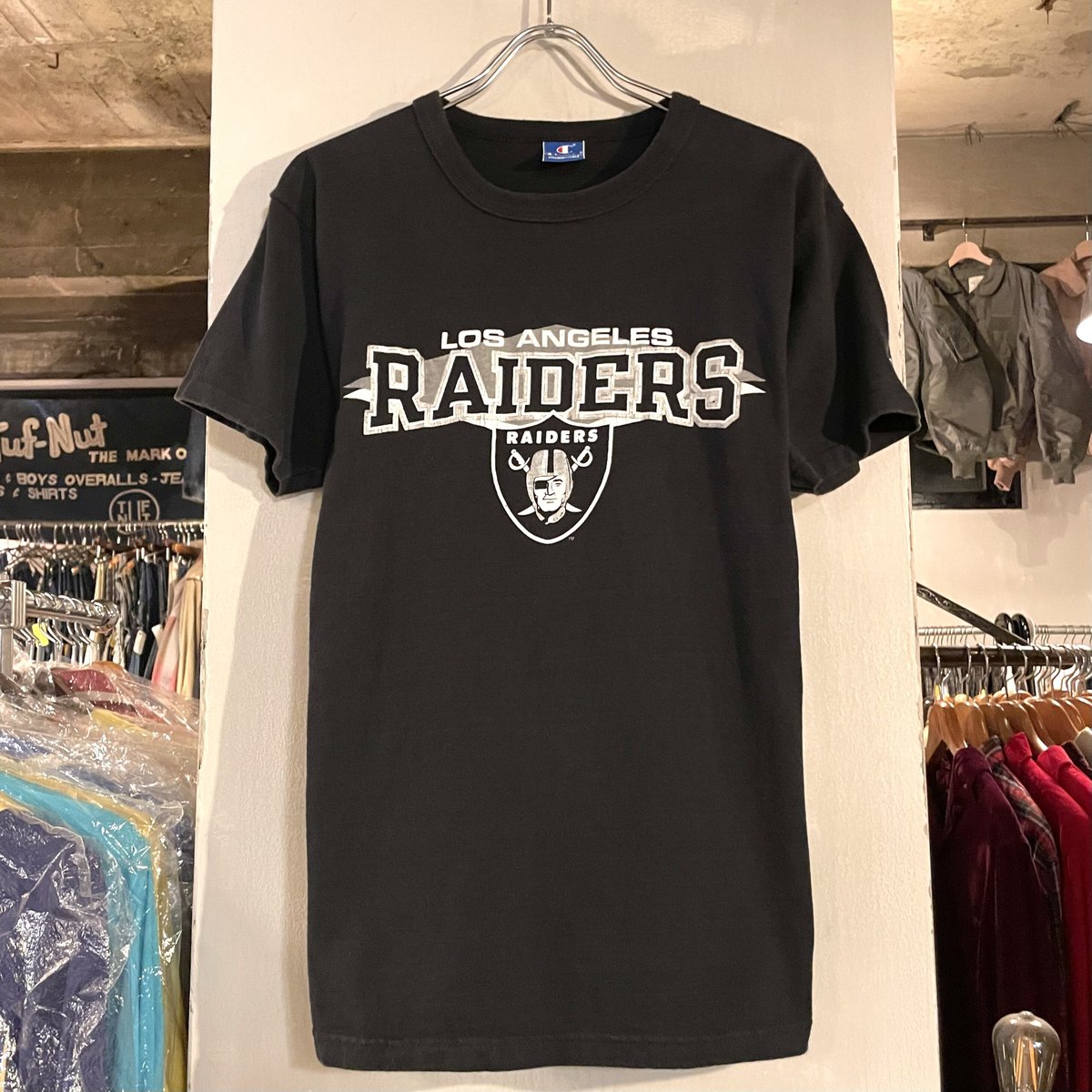 90s Champion ショートスリーブTシャツ LOS ANGELES RAIDERS ブ
