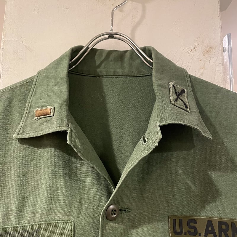 60's ユーティリティシャツ COTTON SATTEN OG107 ビンテージ60's○USAF OG-107 コットンサテン半袖ユーティリティ