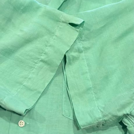 POLO RALPH RAUREN　S/S オープンカラーシャツ　Size XXL　ポロ ラルフローレン　リネン×シルク　(S5606)