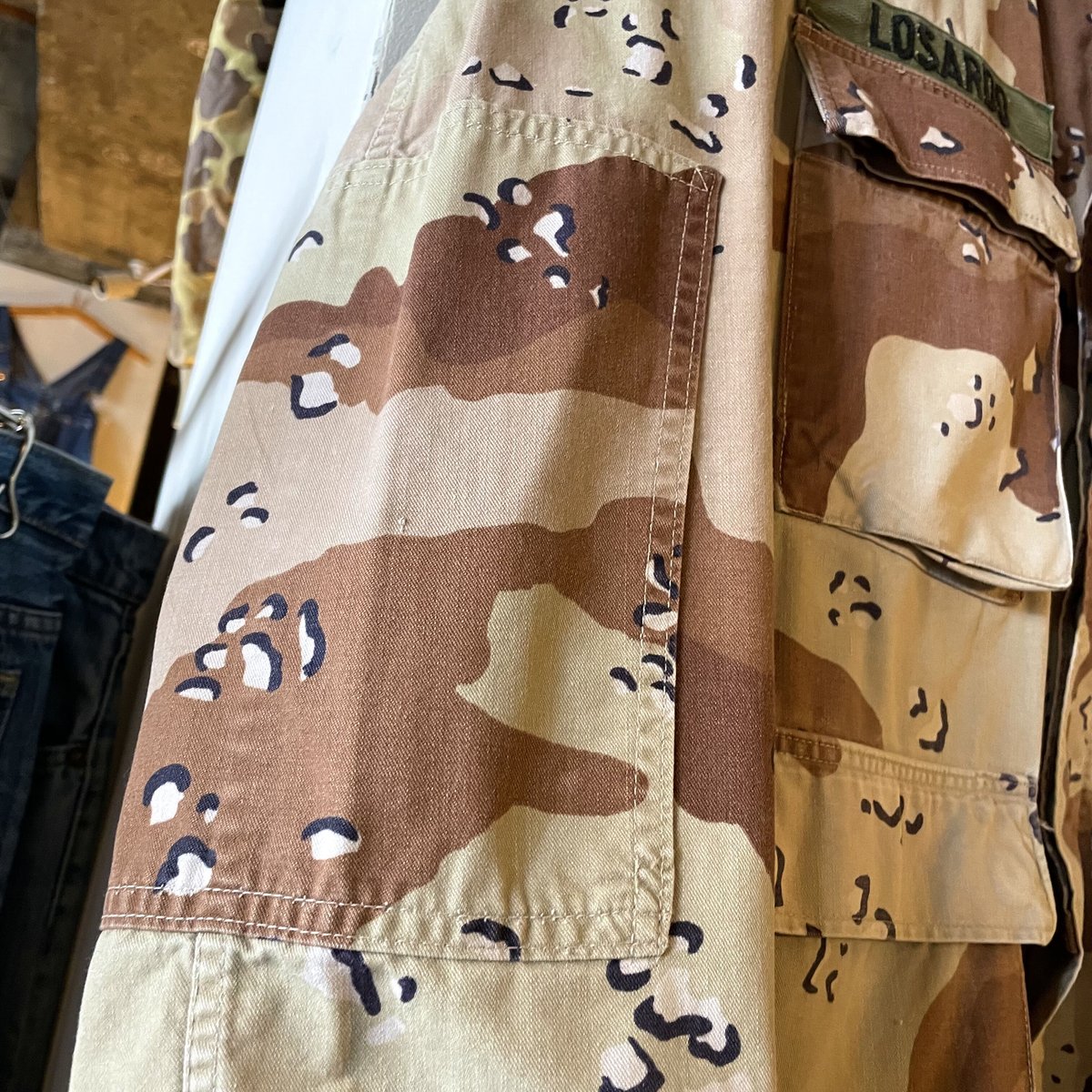 80s US ARMY 6C デザートカモ柄 BDU ジャケット チョコチップ柄 80s US ARMY 6C デザートカモ柄 BDU ジャケット チョコチップ柄
