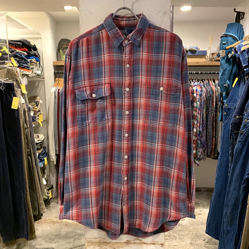 POLO by Ralph Lauren L/Sチェックネルシャツ ラルフローレン