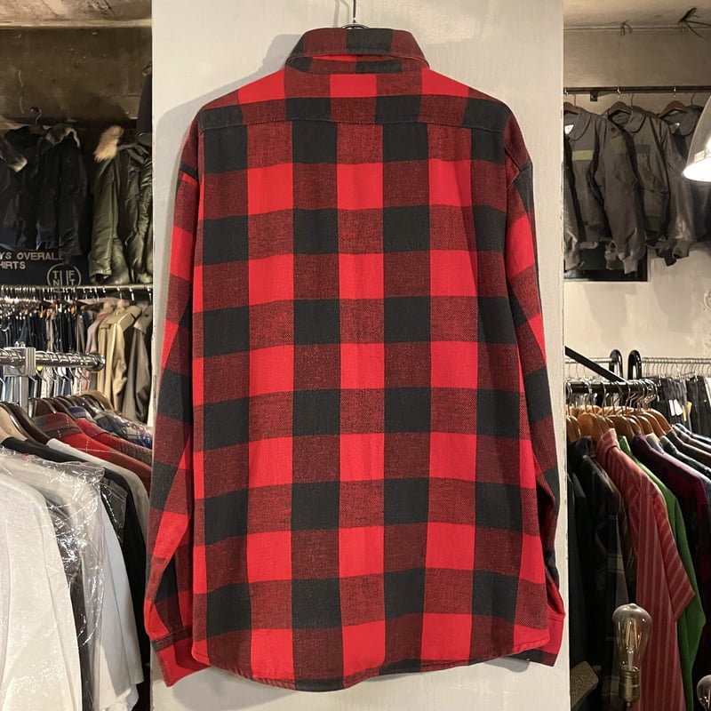 70s80s FIVE BROTHER ネルシャツ USA製　XL 好配色 70s-80s USA製 FIVE BROTHER ネルシャツ XL | 赤系ベース 長袖