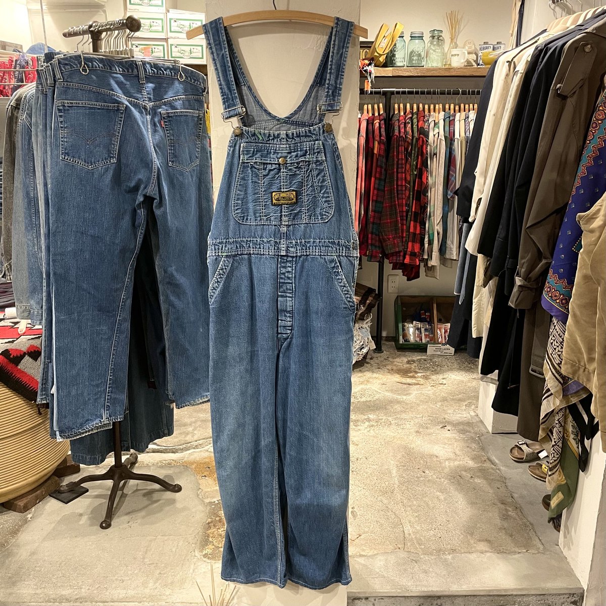 70年代DEE CEEオーバーオール .ヒップ周り90cm（WASHINGTON DEE CEE 