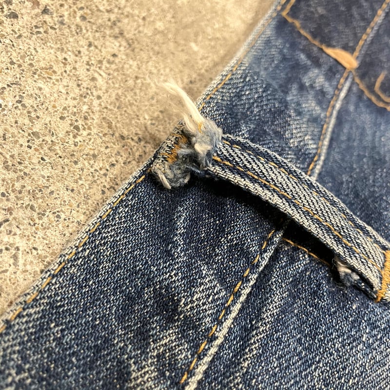 Levi's 501 66前期 カットオフデニム バックポケット裏シングル