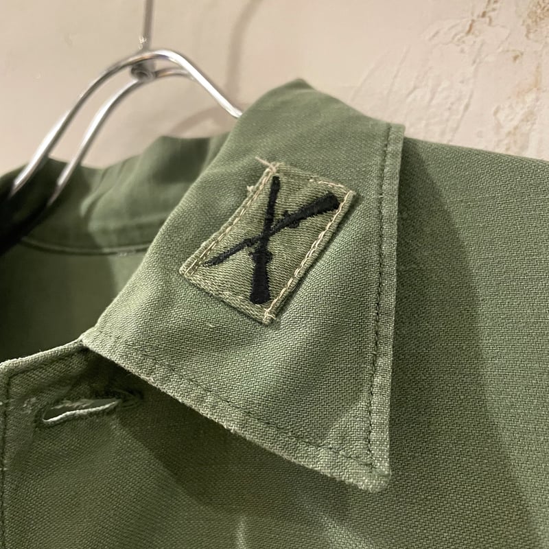 60s US ARMY ユーティリティシャツ OG107 COTTON SATEEN SHIR