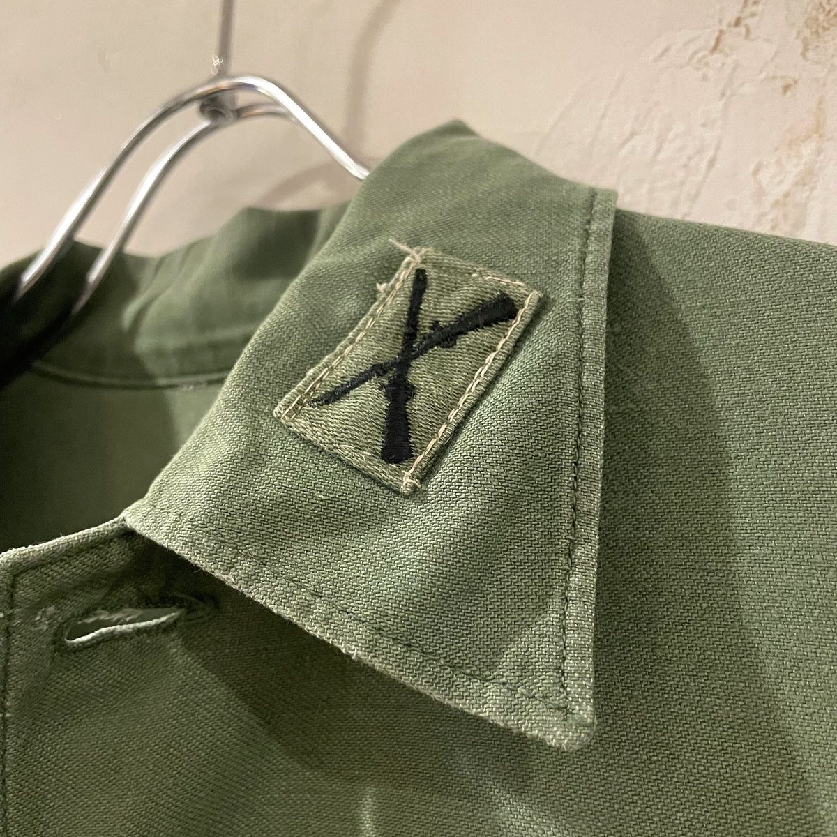 60s US ARMY ユーティリティシャツ OG107 COTTON SATEEN SHIR