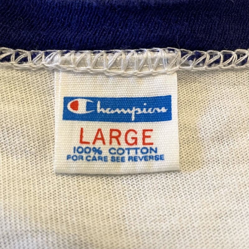 70s Champion S/S ヴィンテージTシャツ リンガーT 染み込み 70s Champion S/S ヴィンテージTシャツ リンガーT 染み込み