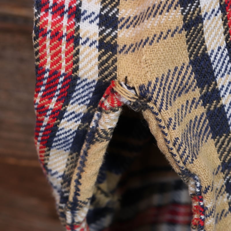 KEY キー　50's チェク柄ネルシャツ ビンテージ　ボロ　ワーク　古着 KEY キー 50's チェク柄ネルシャツ ビンテージ ボロ ワーク 古着