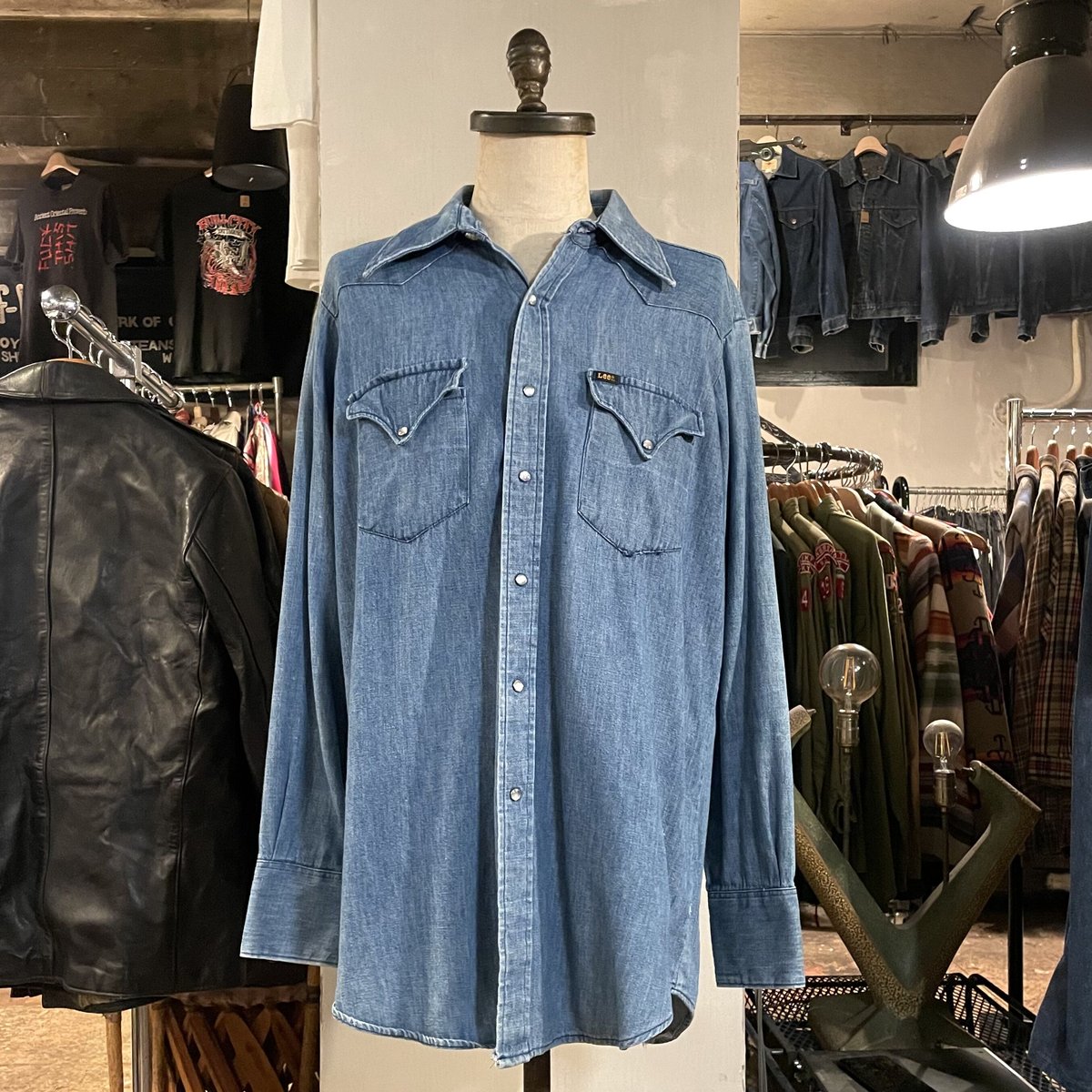 70s Lee デニム ウエスタンシャツ USA製 リー (S3437) | DUFF 70s Lee デニム ウエスタンシャツ USA製 リー (S3437) | DUFF