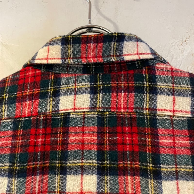 70s PENDLETON L/S ウールシャツ USA製 Size M ペンドルトン (S4