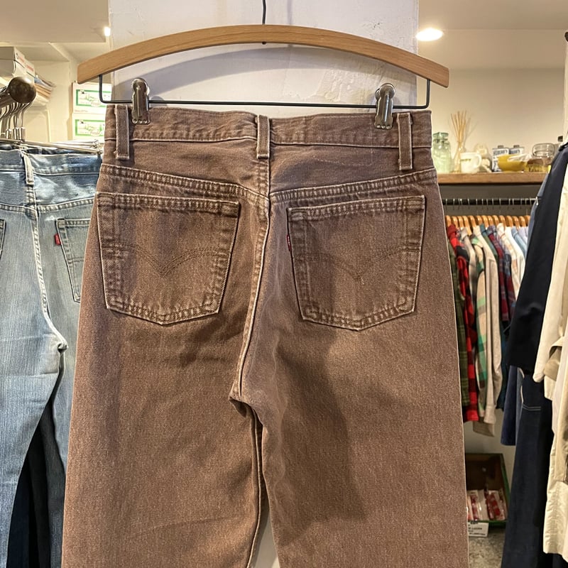 Levi's 501 90年代 リーバイス 先染め カラーデニム ブラウン USA製