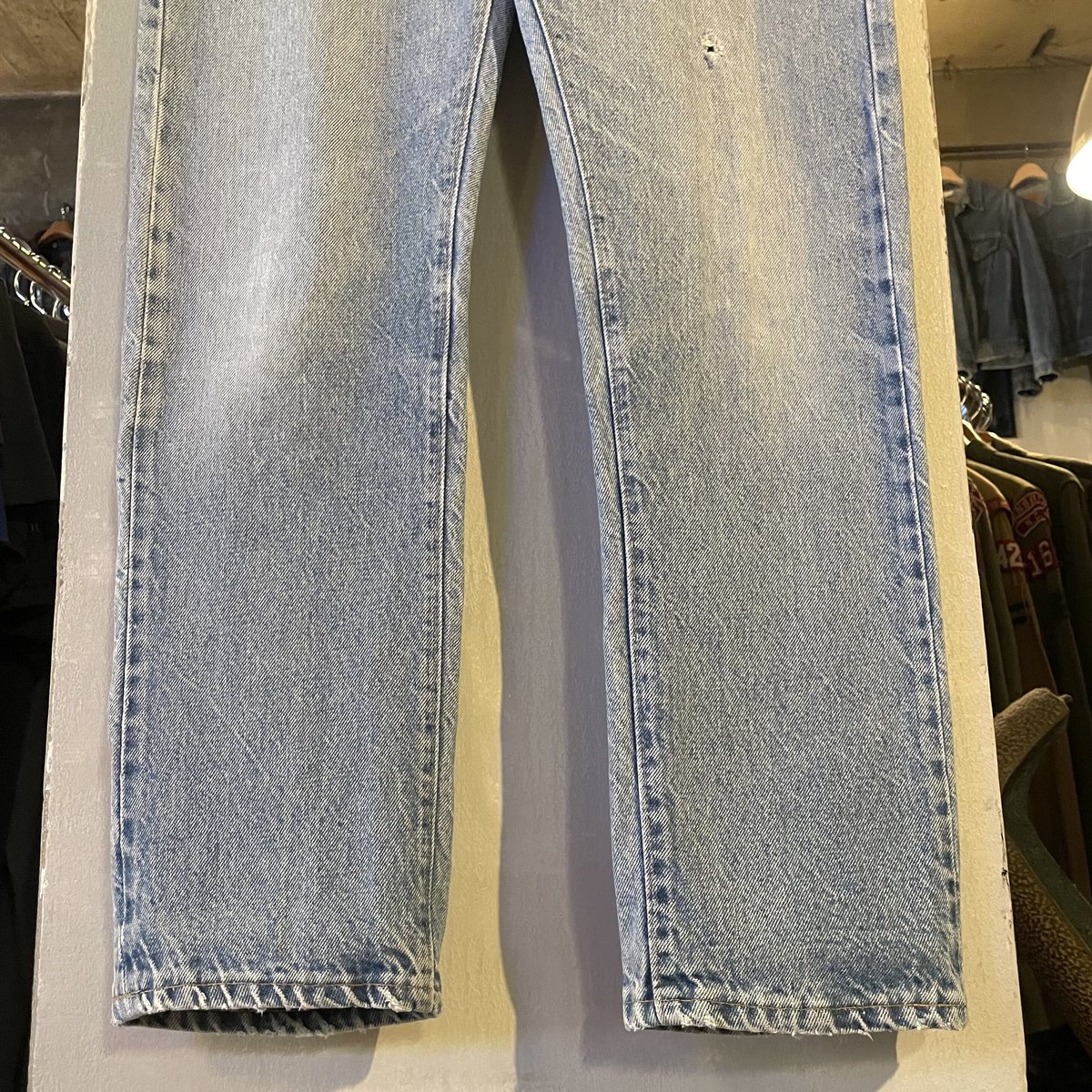 80s Levi's 505 0217 デニムパンツ 33×31 黒カン 内股シングル 裾チェ...