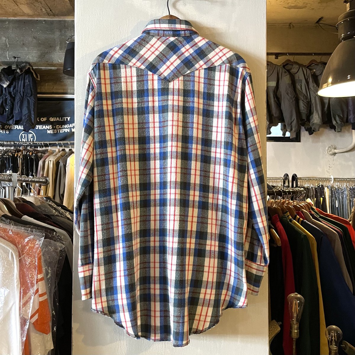 80s Wrangler ウエスタン ネルシャツ USA製 ラングラー (S2898) | DUFF 
