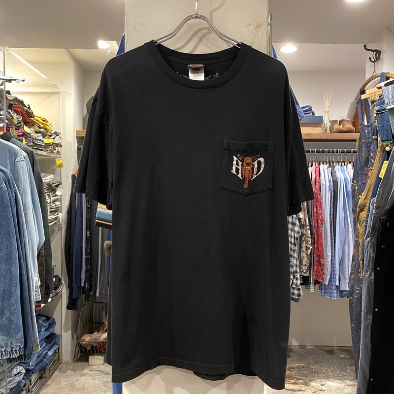 HARLEY-DAVIDSON ハーレーT ショートスリーブ ポケT 両面プリント (S262