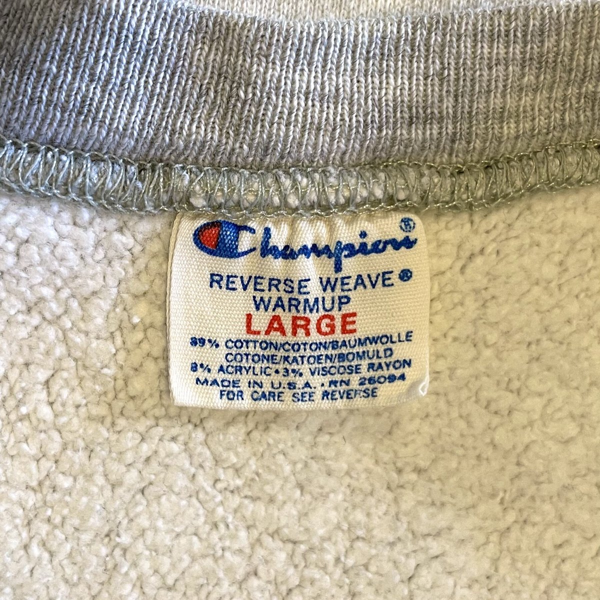 【80s】Champion REVERSE WEAVE 製品染め トリコタグ Champion Reverse Weave 80s USA製 トリコタグ 2枚タグ XLサイ