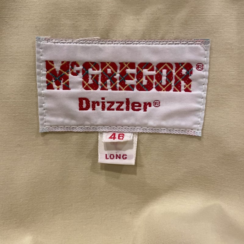 McGREGOR Drizzler 70s TALON ZIP ドリズラージャケット マクレガ McGREGOR Drizzler 70s TALON ZIP ドリズラージャケット マクレガ