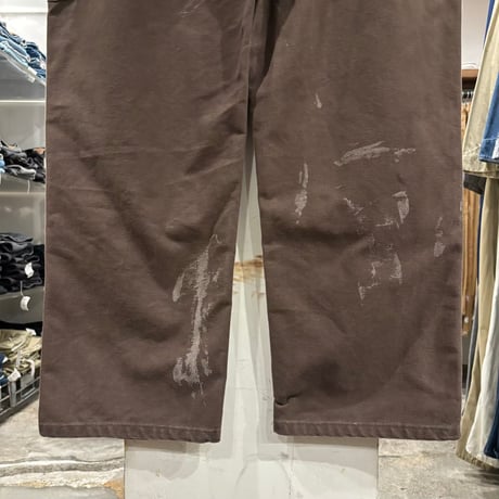 Carhartt　Double Knee Pants　36×30　ダック地　ペインターパンツ　ダブルニー　ワークパンツ　カーハート　ダークブラウン　(S5649)