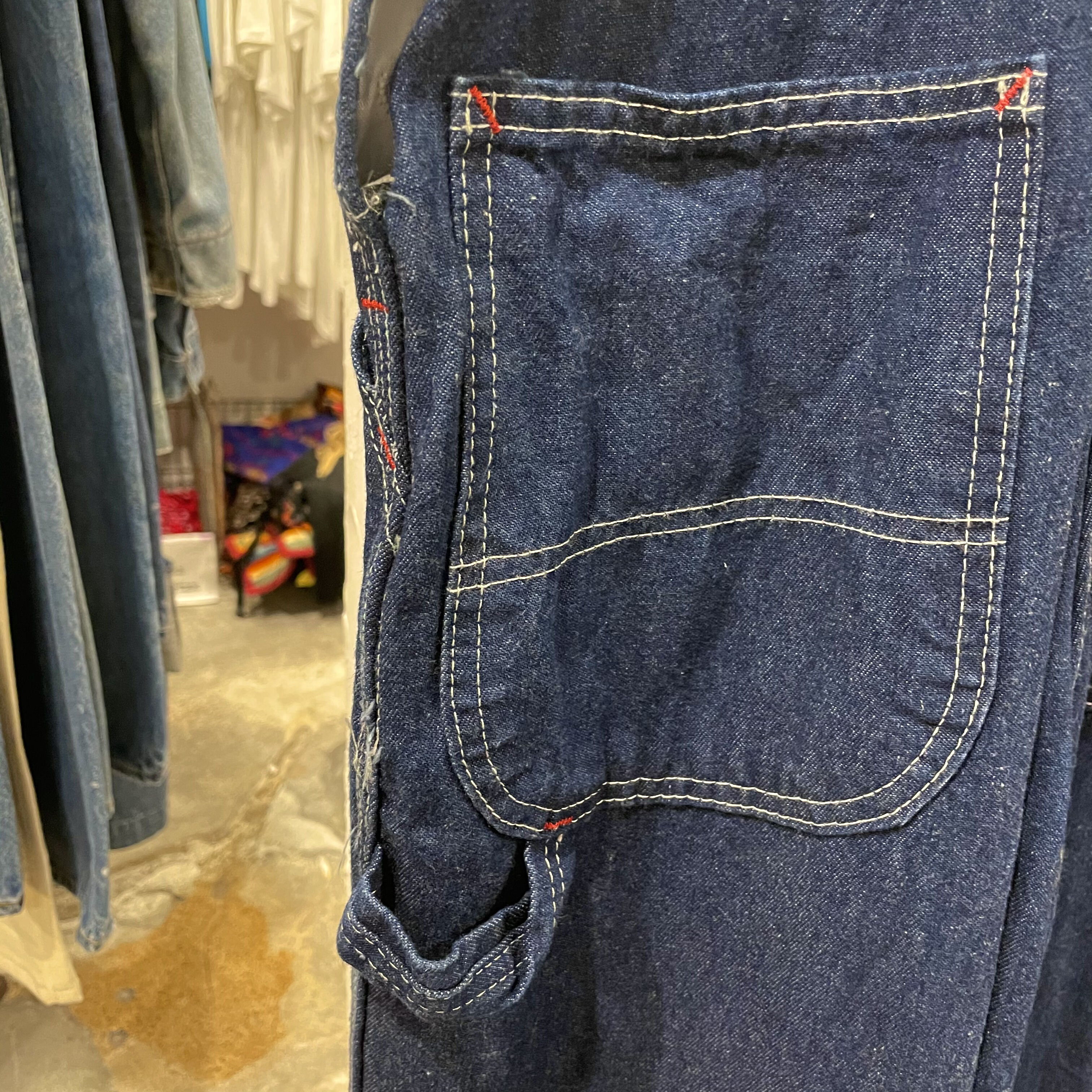 Dickies 90年代 デニムオーバーオール ディッキーズ 濃紺 90s (S1250) |