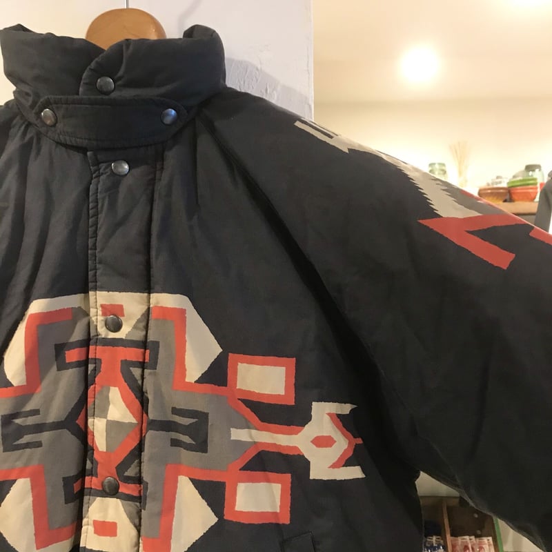 RALPH LAUREN ネイティブ柄 ダウンジャケット 黒 90s ラルフ RALPH LAUREN ネイティブ柄 ダウンジャケット 黒 90s ラルフ