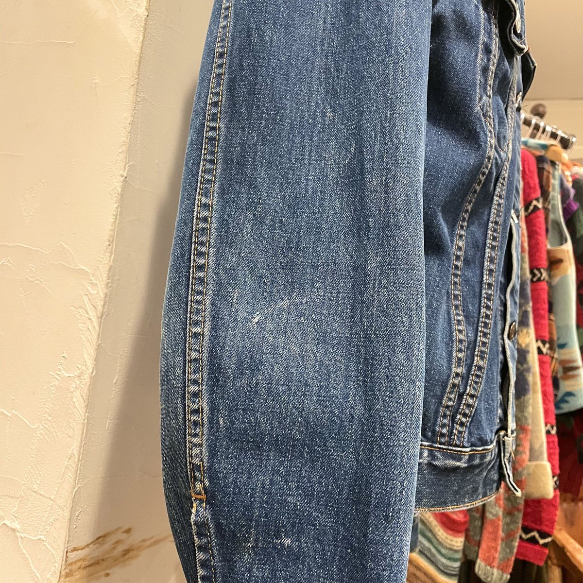 Levis 71205 Big E 60s デニムジャケット ロング丈 小パッチ 不 Levis 71205 Big E 60s デニムジャケット ロング丈 小パッチ 不