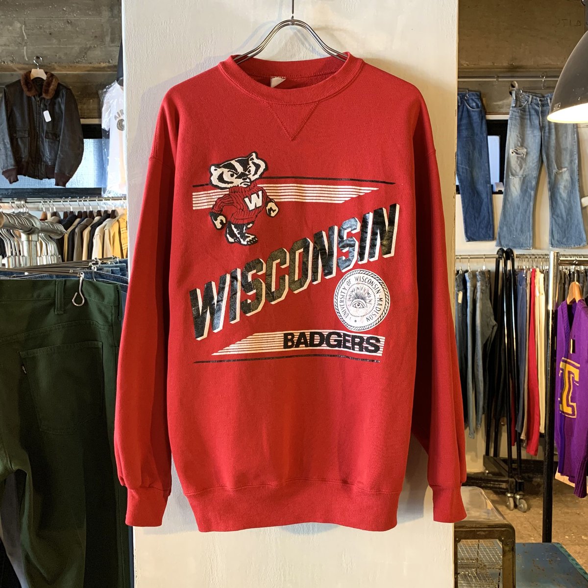 80s Chanpion チャンピオン ウィスコンシン カレッジスウェット