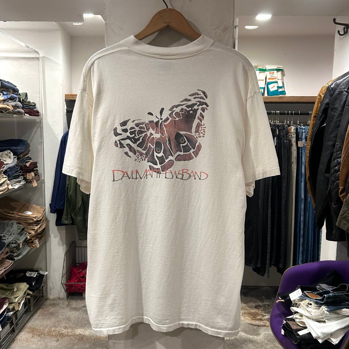 90s DAVE MATTHEWS BAND 蛾 バンドTシャツ ミュージシャン 1990s VINTAGE 90s THE DAVE MATTHEWS BAND DMB CONCERT T-SHIRT