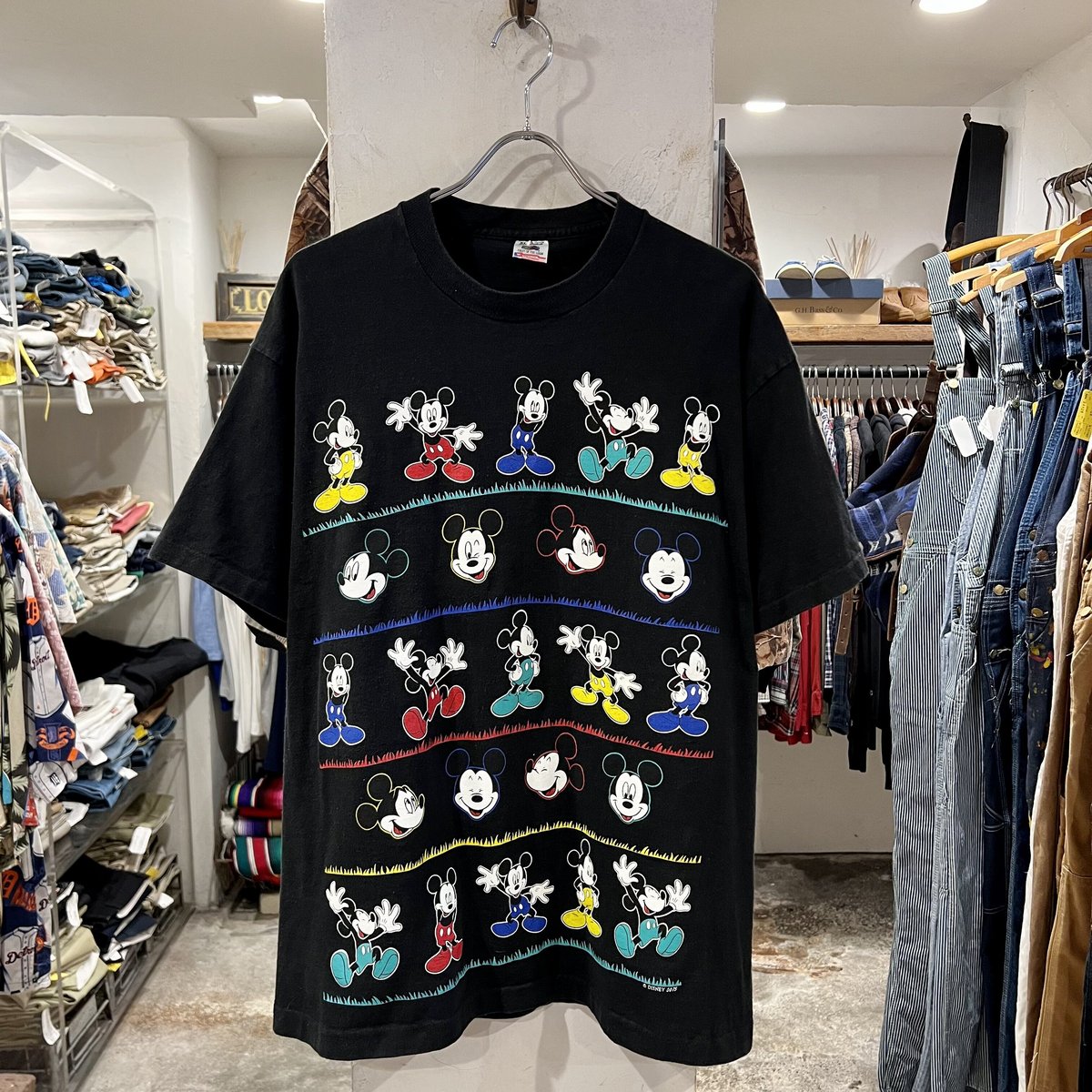 80s FRUIT OF THE LOOM ミッキーTシャツ USA製 Disney ミッキー...