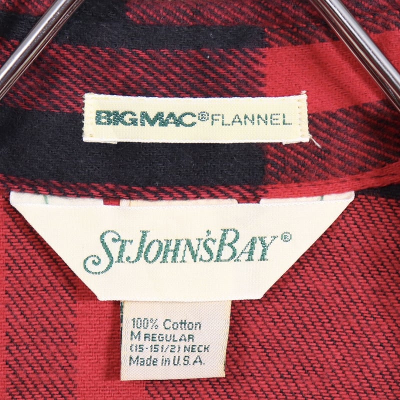 BIG MAC ST JOHN'S BAY ネルシャツ 80年代 DEAD STOCK ダブル