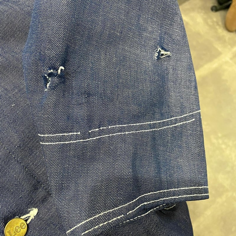 Lee 91-J 70s USA製 デニムカバーオール ユニオンチケット付き リー