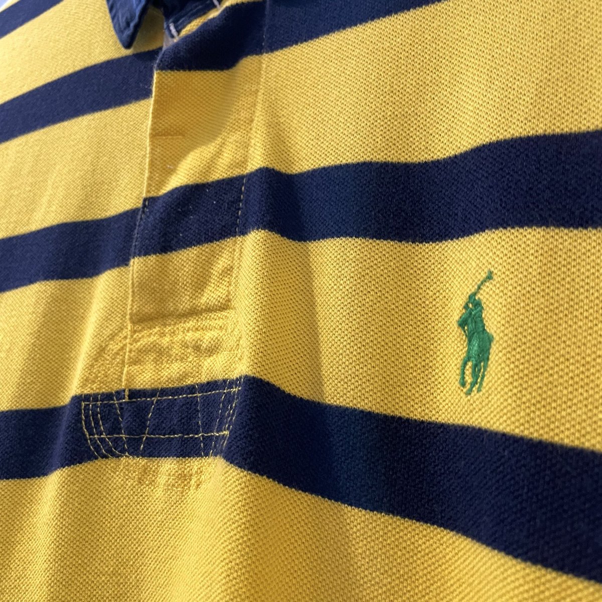 POLO by Ralph Lauren ラガーシャツ 黄×紺 ラグビーシャツ