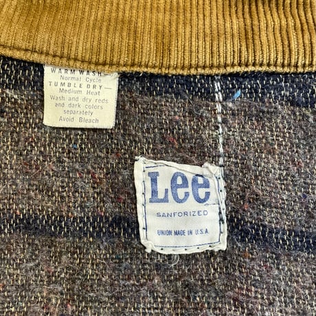 70s　Lee　VINTAGE COVER ALL　ダック地　USA製　ブランケット付　カバーオール　雰囲気系　(S5759)