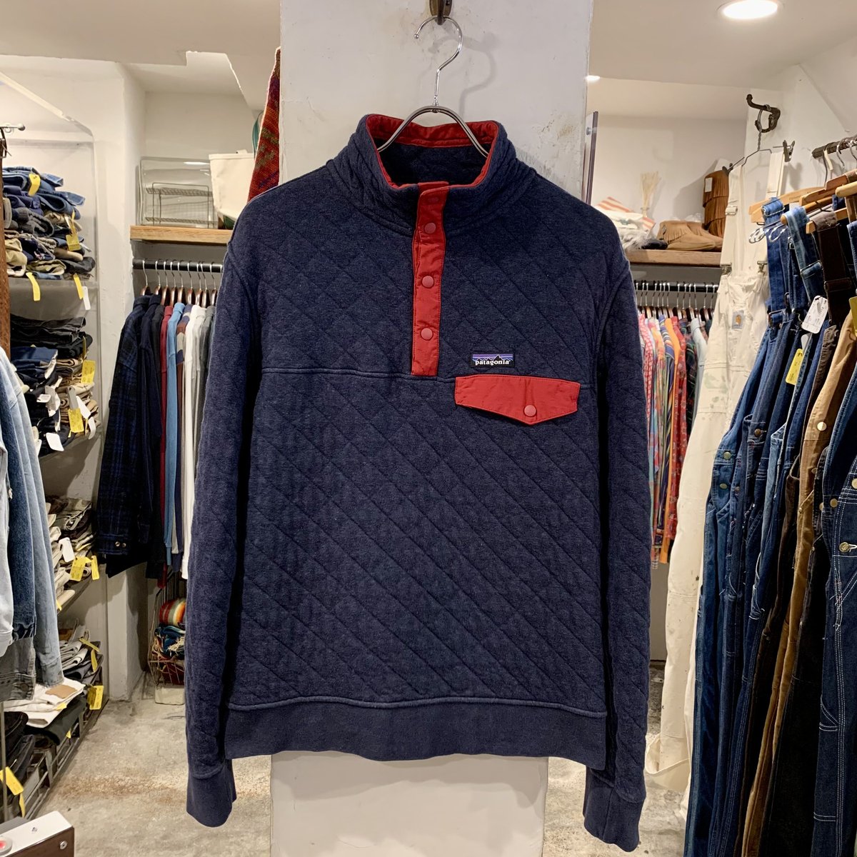 patagonia オーガニックコットン キルトスナップT プルオーバー