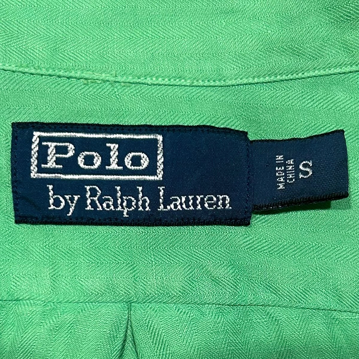春カラー♡ラルフローレン　チェック柄リネンシャツ　エメラルドグリーン ラルフローレン RALPH LAUREN シャツ 長袖 チェック 3 緑 /MY