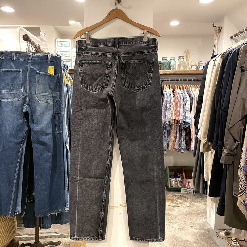 Levi's 501 90年代 後染めブラックデニム ボタン裏653 USA製 Levi's 501 90年代 後染めブラックデニム ボタン裏653 USA製