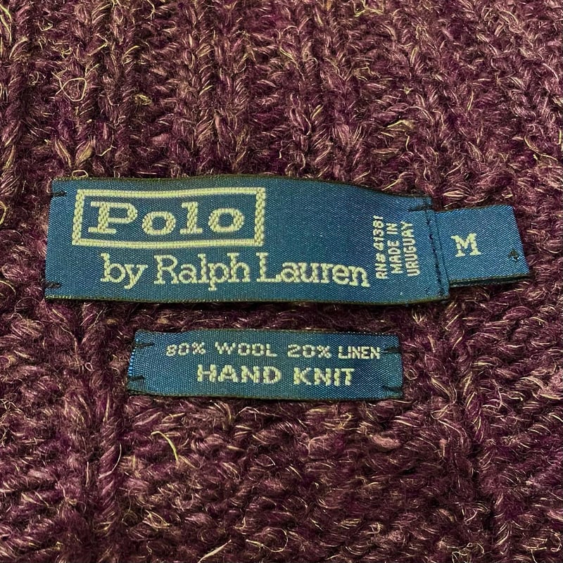 POLO RALPH LAUREN アランニット タートルネックセーター HAND KNIT 