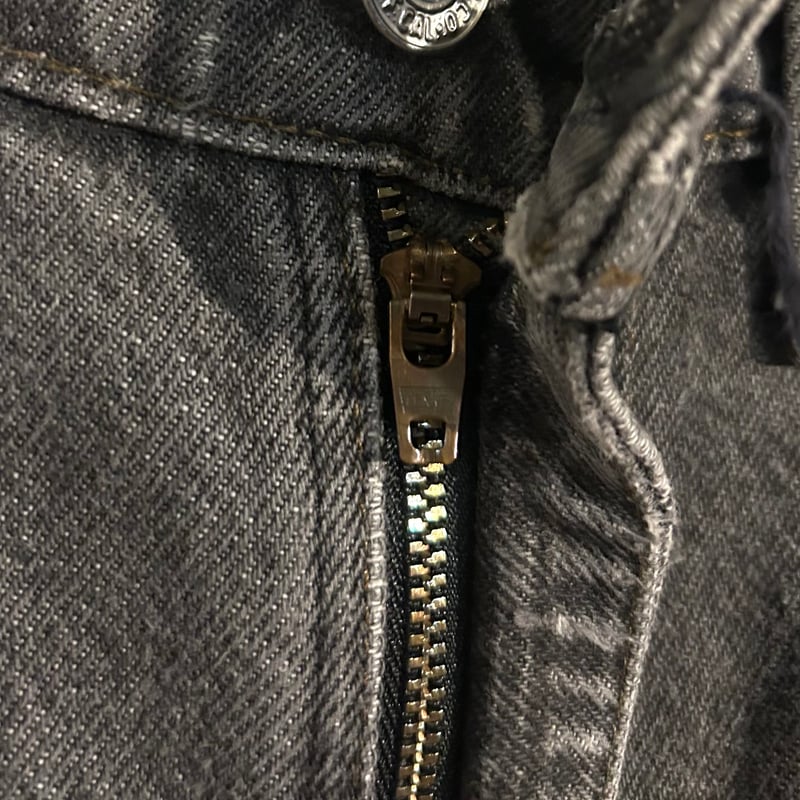 80s Levi's 505 先染め ブラックデニムパンツ 31×32 USA製 (S4626