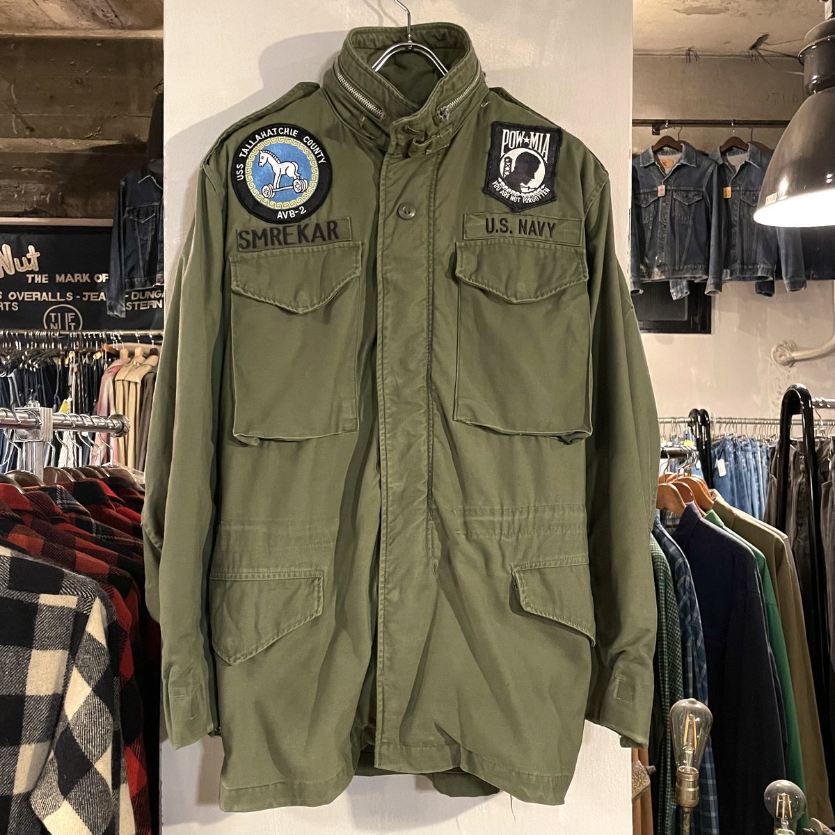 U.S. NAVY M-65 フィールドジャケット　2nd M-R WAIPER.inc ワイパーインク 米軍 M-65 フィールドジャケット 2nd