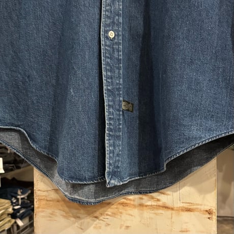 90s　POLO COUNTRY　RALPH LAUREN　Denim BDシャツ　Size L　デニム BDシャツ　ラルフローレン　ポロカントリー　(S5253)