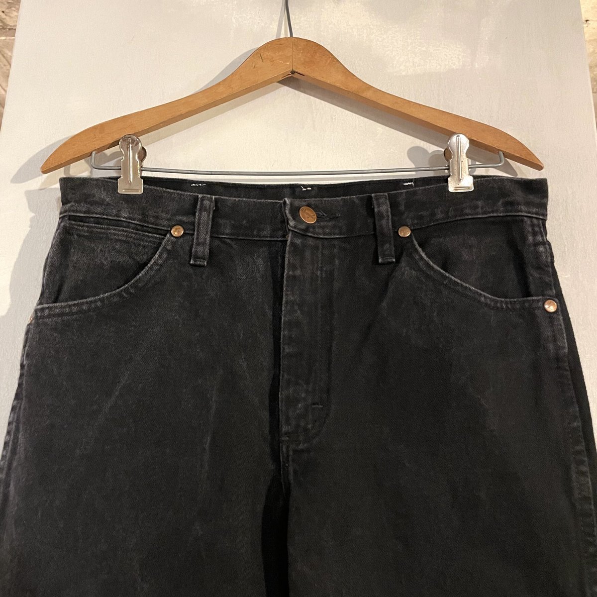 Wrangler 936WBK ブラックデニムパンツ 31×30 ラングラー (S2549)