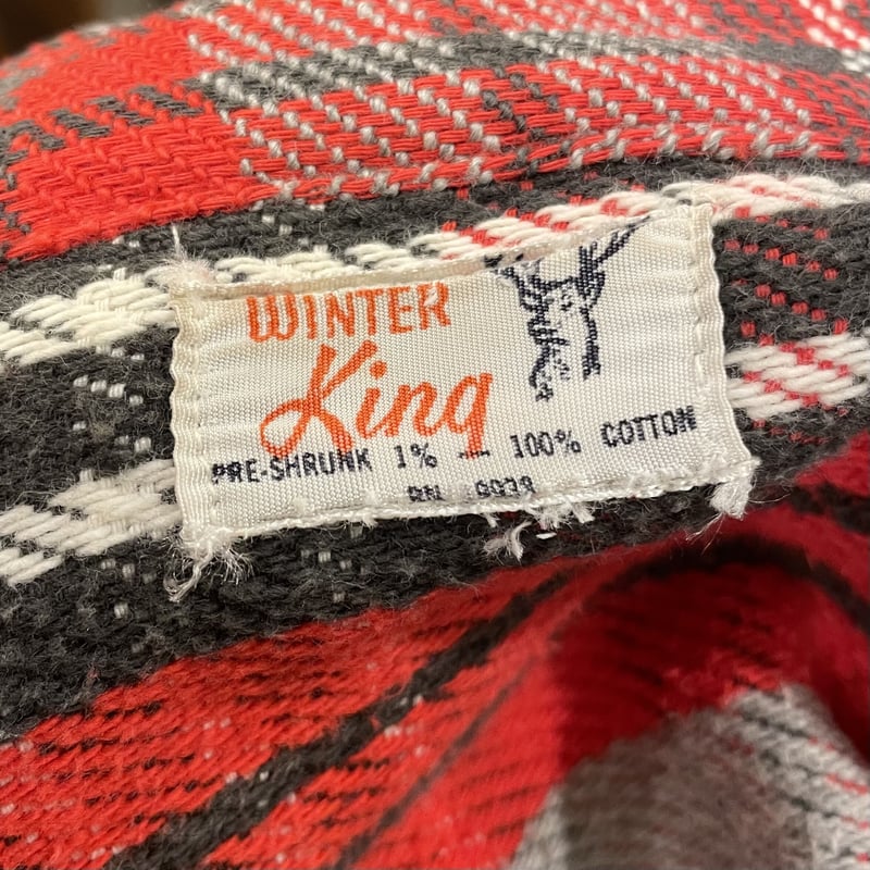 WINTER KING 60s USA製 チェック柄 フランネルシャツ ウィンターキング