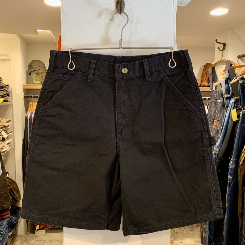 Carhartt ペインター ハーフパンツ ダック地 黒 ショーツ 短パン Carhartt ペインター ハーフパンツ ダック地 黒 ショーツ 短パン