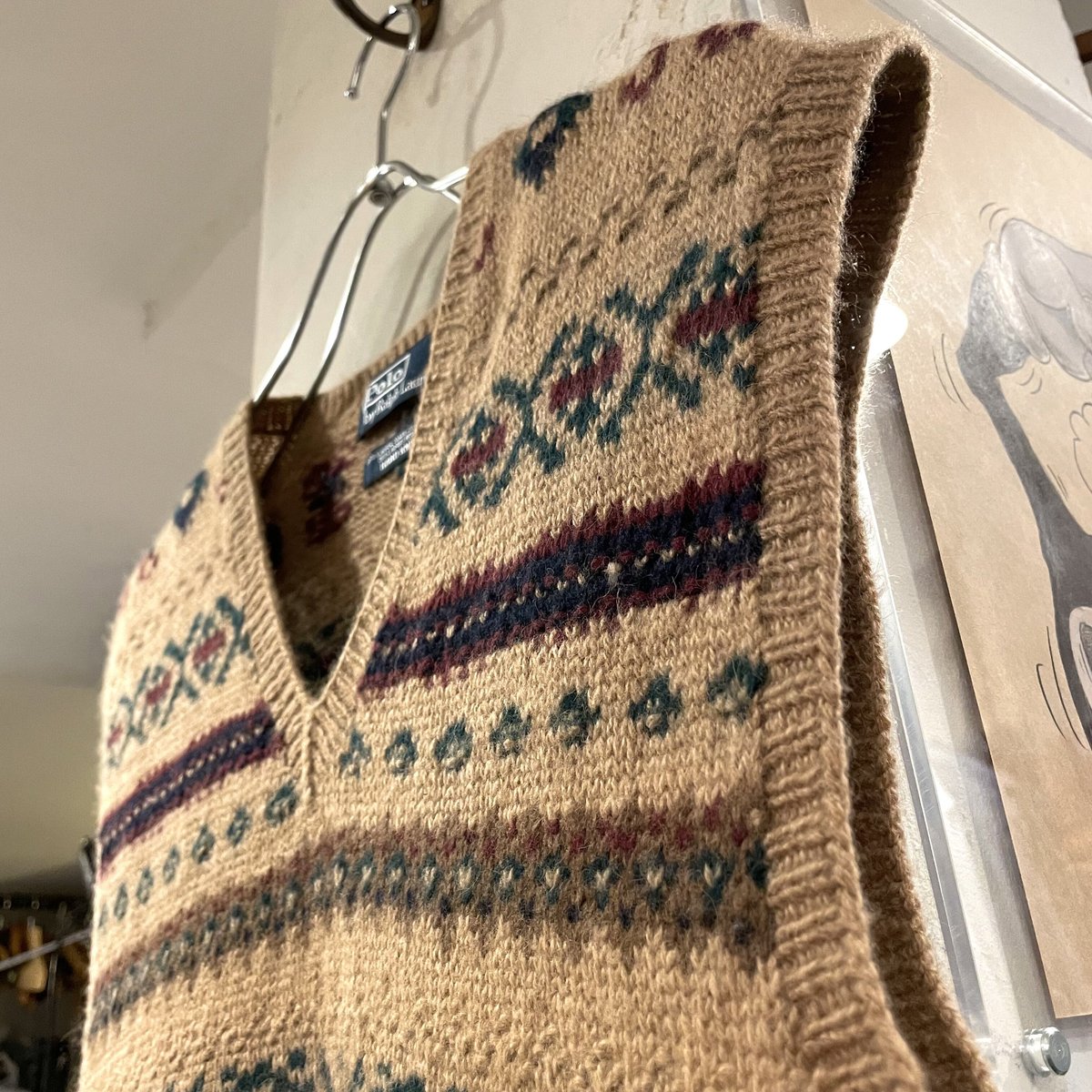 POLO by Ralph Lauren ニットベスト CAMEL HAIR WOOL LAM