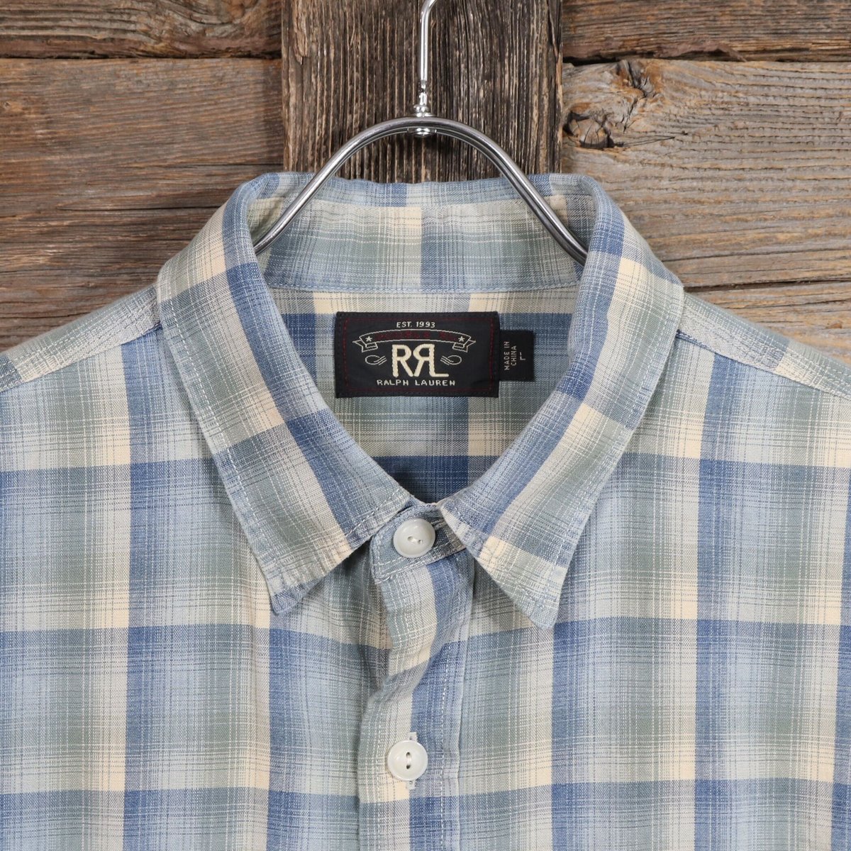 RRL RALPH LAUREN チェック柄 ロングスリーブシャツ ダブルアールエル 